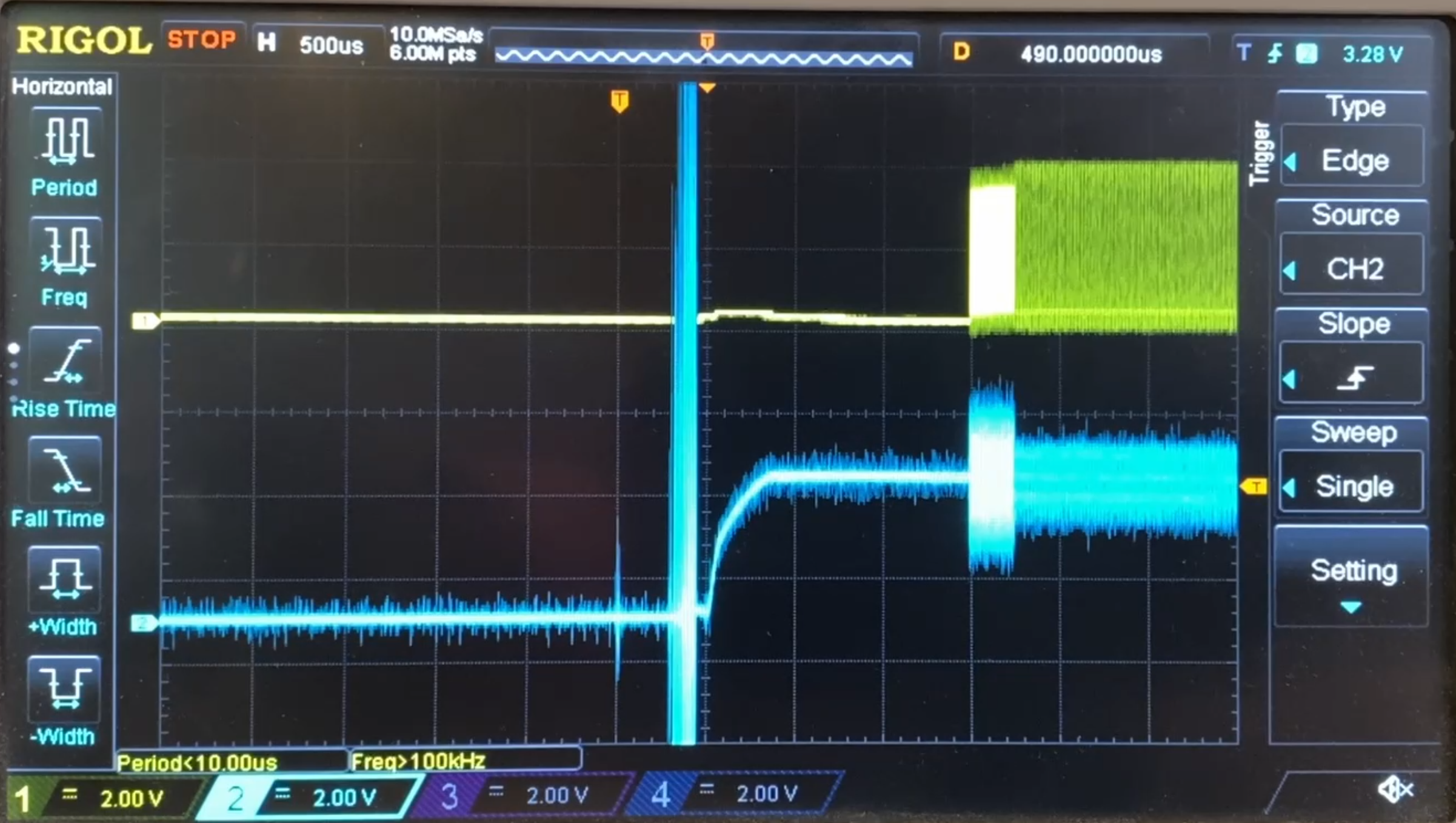 STM32 Startup Oscilloscope Timings