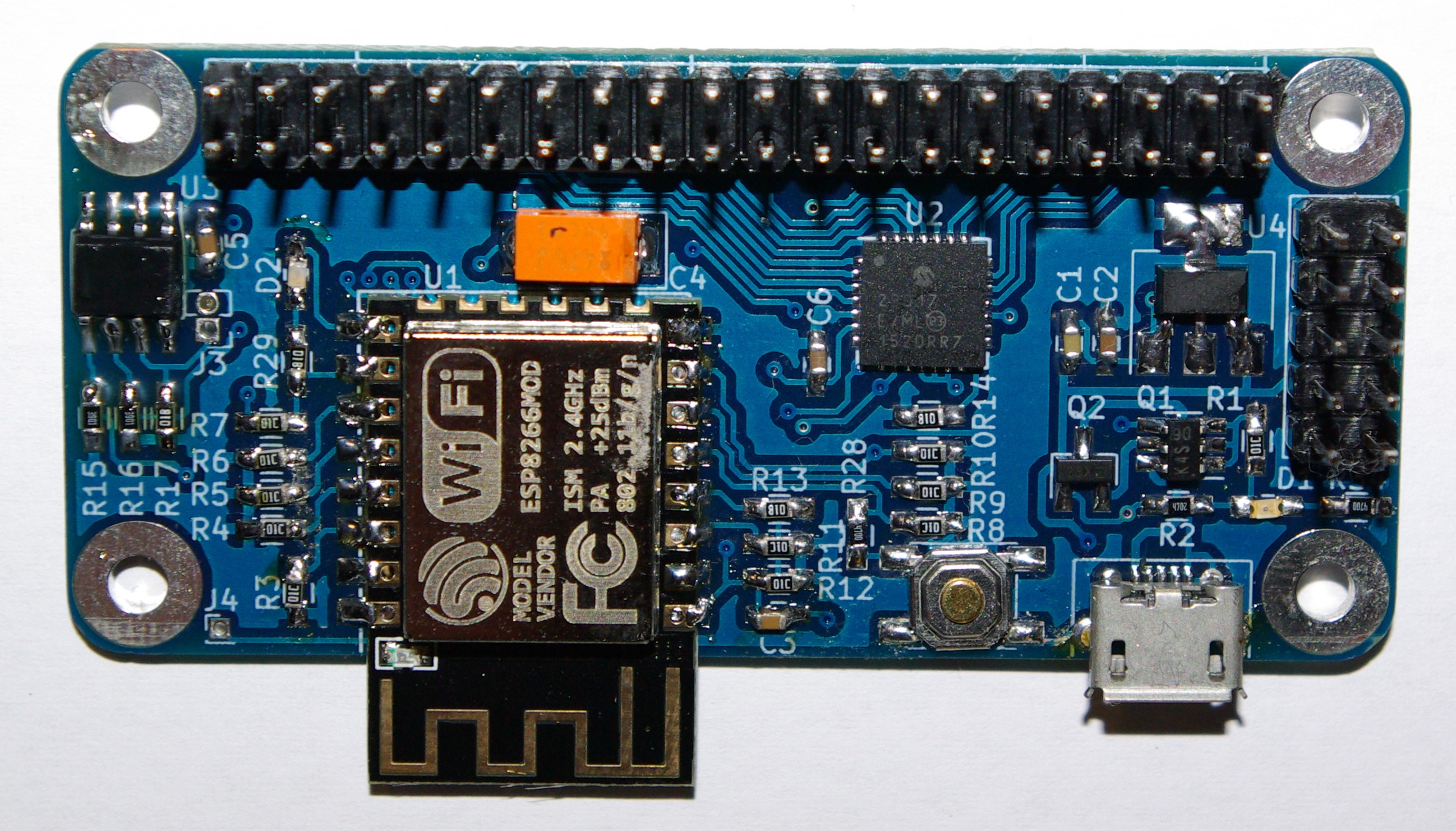 ESPi Raspberry Pi form factor ESP8266 board